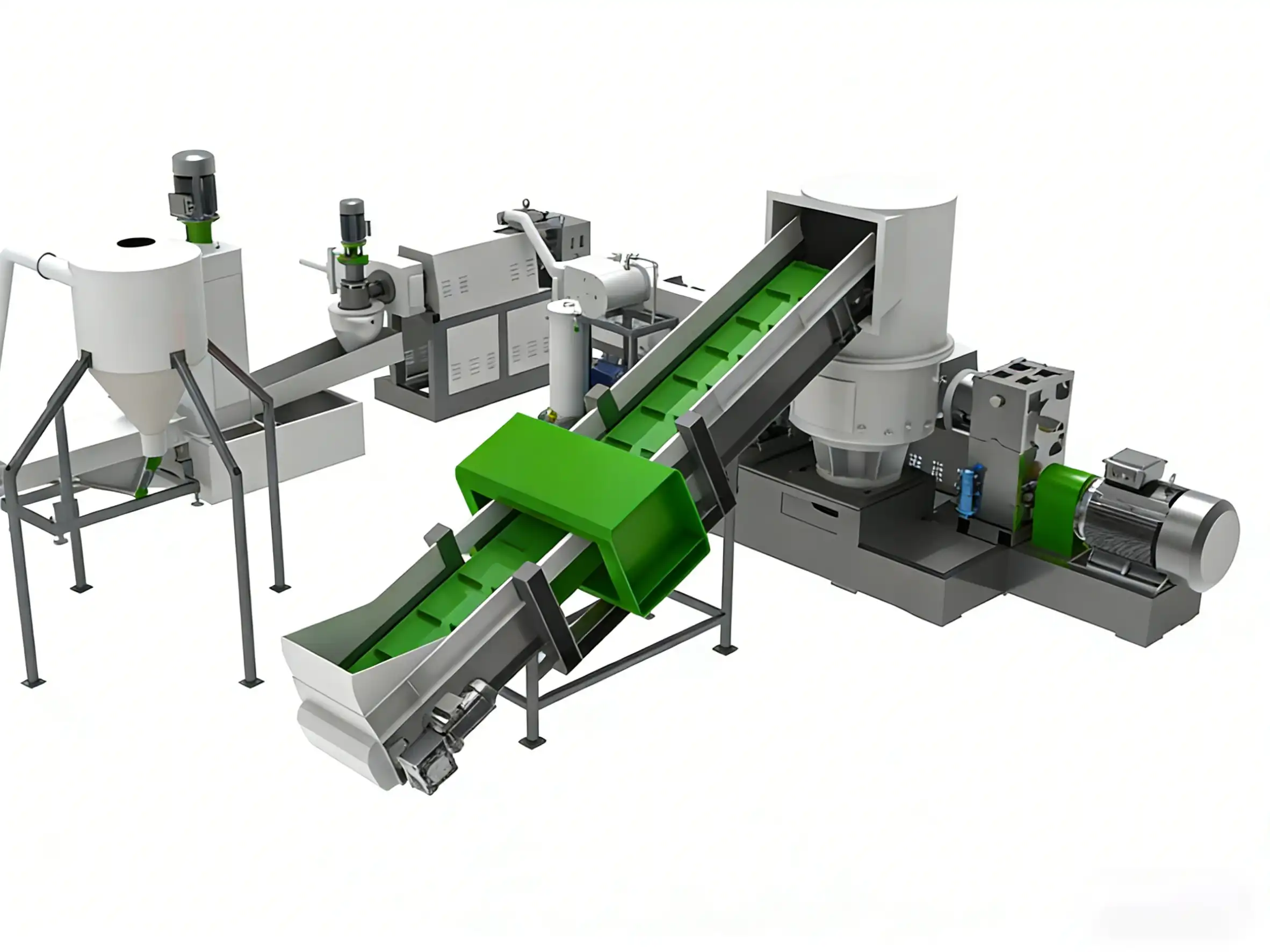 Cutter-Compactor Single-Stage Pelletizing Line